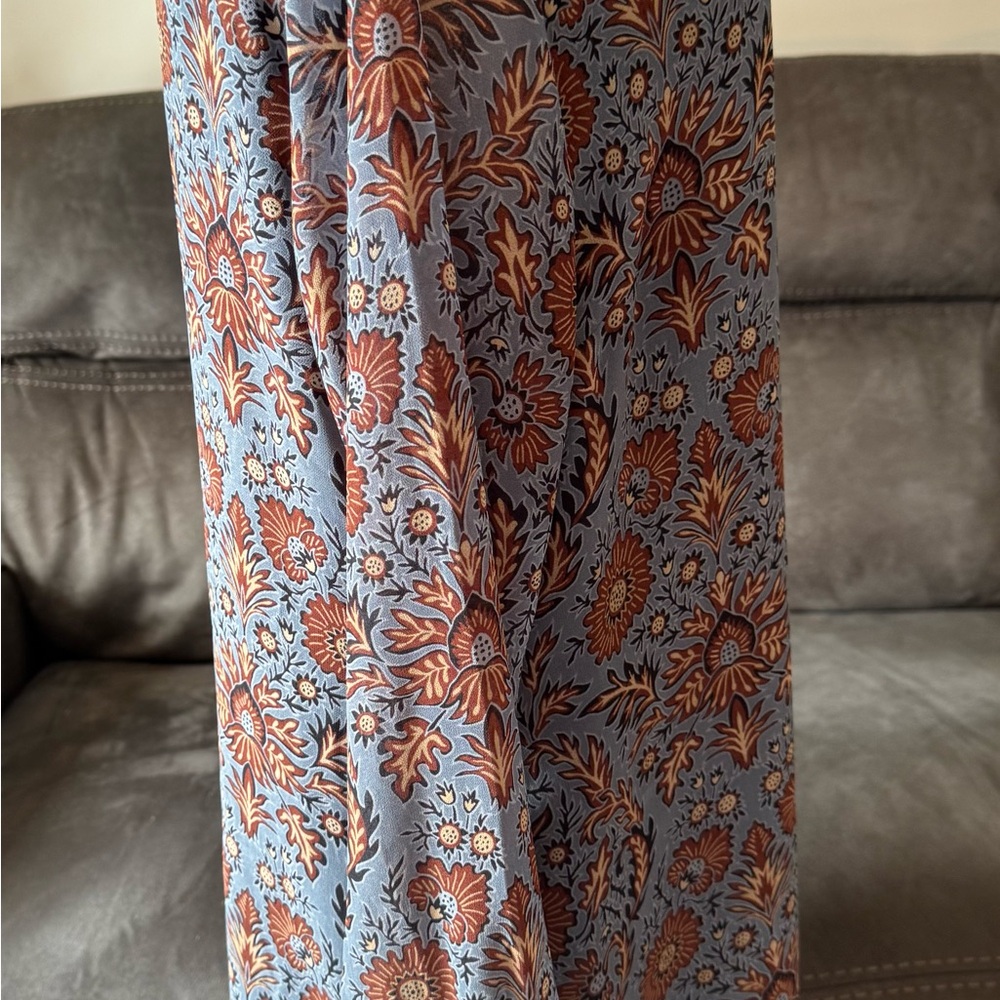 CAbi Provincial Blue Paisley Shirt Dress- Large - Picture 5 of 10